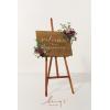 imageLings Moment 2pcs Fall Wedding Floral Swags Welcome Sign Artificial Flowers Backdrop Garlands Marsala Blush for Ceremony Reception Door Wall Easel Home Decoration Entryway Outdoor Head Table Decor