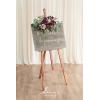 imageLings Moment 2pcs Fall Wedding Floral Swags Welcome Sign Artificial Flowers Backdrop Garlands Marsala Blush for Ceremony Reception Door Wall Easel Home Decoration Entryway Outdoor Head Table Decor
