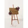imageLings Moment 2pcs Red Wedding Floral Swags Welcome Sign Artificial Flowers Backdrop Garlands Green for Ceremony Reception Door Wall Easel Home Decoration Entryway Faux Outdoor Board Table Decor