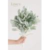 imageLings Moment Artificial Plants Lambs Ear Branches10Pcs 175quotTall Fake Greenery Filler Decor wStems Lifelike Flocked Frosted Texture Plant Decor for RoomOffice Wedding BouquetsTable Centerpieces