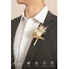 imageLings Moment Boutonniere for Men 10pcs Groomsmen Guest Boutonniere Artificial Flowers for Wedding DcorPromHomecomingetcDeep PurpleBegbeige