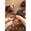 imageLings Moment Boutonniere for Men 10pcs Groomsmen Guest Boutonniere Artificial Flowers for Wedding DcorPromHomecomingetcDeep PurpleBlkblack  Gothic Burgundy