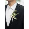 imageLings Moment Boutonniere for Men 10pcs Groomsmen Guest Boutonniere Artificial Flowers for Wedding DcorPromHomecomingetcDeep PurpleGrnwhite  Greenery Berry