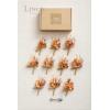 imageLings Moment Boutonniere for Men 10pcs Groomsmen Guest Boutonniere Artificial Flowers for Wedding DcorPromHomecomingetcDeep PurpleOrboho Dried  Burnt Orange