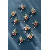 imageLings Moment Boutonniere for Men 10pcs Groomsmen Guest Boutonniere Artificial Flowers for Wedding DcorPromHomecomingetcDeep PurplePkdusty Rose  Navy Blue