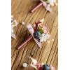 imageLings Moment Boutonniere for Men 10pcs Groomsmen Guest Boutonniere Artificial Flowers for Wedding DcorPromHomecomingetcDeep PurplePkpink Mauve  Berry