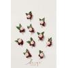 imageLings Moment Boutonniere for Men 10pcs Groomsmen Guest Boutonniere Artificial Flowers for Wedding DcorPromHomecomingetcDeep PurplePkred  Blush Pink
