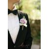 imageLings Moment Boutonniere for Men 10pcs Groomsmen Guest Boutonniere Artificial Flowers for Wedding DcorPromHomecomingetcDeep PurplePrplpurple  Lilac