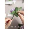 imageLings Moment Boutonniere for Men 10pcs Groomsmen Guest Boutonniere Artificial Flowers for Wedding DcorPromHomecomingetcDeep PurplePrplpurple  Lilac