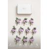 imageLings Moment Boutonniere for Men 10pcs Groomsmen Guest Boutonniere Artificial Flowers for Wedding DcorPromHomecomingetcDeep PurplePrplpurple  Lilac