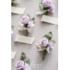 imageLings Moment Boutonniere for Men 10pcs Groomsmen Guest Boutonniere Artificial Flowers for Wedding DcorPromHomecomingetcDeep PurplePrplpurple  Lilac