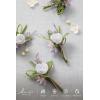 imageLings Moment Boutonniere for Men 10pcs Groomsmen Guest Boutonniere Artificial Flowers for Wedding DcorPromHomecomingetcDeep PurplePrplpurple
