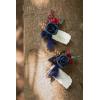 imageLings Moment Boutonniere for Men 2pcs Groom Groomsmen Guest Boutonniere Artificial Flowers for WeddingPromHomecoming etcDeep PurpleBlunavy Blue  Burgundy