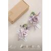 imageLings Moment Boutonniere for Men 2pcs Groom Groomsmen Guest Boutonniere Artificial Flowers for WeddingPromHomecoming etcDeep PurplePrpllilac Lavender  Purple