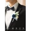 imageLings Moment Boutonniere for Men 6pcs Groom Groomsmen Boutonniere Artificial Flowers for Wedding DecorPromHomecoming etcDeep PurpleBlunavy Blue  Dark Blue