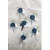 imageLings Moment Boutonniere for Men 6pcs Groom Groomsmen Boutonniere Artificial Flowers for Wedding DecorPromHomecoming etcDeep PurpleBlunavy Blue  Dark Blue