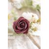 imageLings Moment Boutonniere for Men 6pcs Groom Groomsmen Boutonniere Artificial Flowers for Wedding DecorPromHomecoming etcDeep PurpleBurburgundy  White