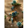 imageLings Moment Boutonniere for Men 6pcs Groom Groomsmen Boutonniere Artificial Flowers for Wedding DecorPromHomecoming etcDeep PurpleOrdark Teal  Burnt Orange