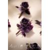 imageLings Moment Boutonniere for Men 6pcs Groom Groomsmen Boutonniere Artificial Flowers for Wedding DecorPromHomecoming etcDeep PurplePrpldeep Purple