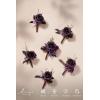 imageLings Moment Boutonniere for Men 6pcs Groom Groomsmen Boutonniere Artificial Flowers for Wedding DecorPromHomecoming etcDeep PurplePrpldeep Purple