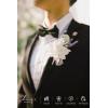 imageLings Moment Boutonniere for Men 6pcs Groom Groomsmen Boutonniere Artificial Flowers for Wedding DecorPromHomecoming etcDeep PurplePrplpurple  Lilac Lavender
