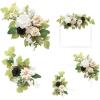 imageLings Moment 2pcs Fall Wedding Floral Swags Welcome Sign Artificial Flowers Backdrop Garlands Emerald ampamp Tawny Beige Ceremony Reception Door Wall Easel Home Decoration Entryway Outdoor Head Table