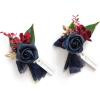 Blu-navy Blue & Burgundy