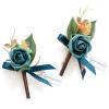 Or-dark Teal & Burnt Orange