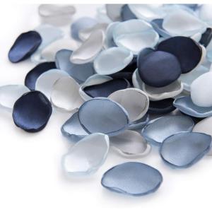 imageLings Moment Rose Petals Silk Flower Petals for WeddingAisleFlower Girl BasketsTable Centerpiece DcoretcDeep Purple 200pcsBludusty Blue  Navy