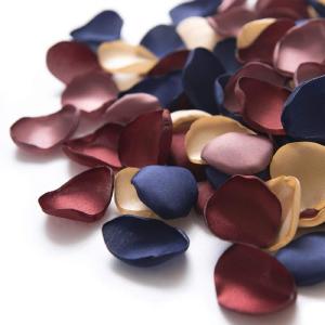 imageLings Moment Rose Petals Silk Flower Petals for WeddingAisleFlower Girl BasketsTable Centerpiece DcoretcDeep Purple 200pcsBurburgundy  Navy Gold