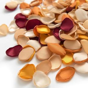 imageLings Moment Rose Petals Silk Flower Petals for WeddingAisleFlower Girl BasketsTable Centerpiece DcoretcDeep Purple 200pcsOrburnt Orange  Terracotta