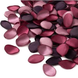 imageLings Moment Rose Petals Silk Flower Petals for WeddingAisleFlower Girl BasketsTable Centerpiece DcoretcDeep Purple 200pcsPrpldeep Purple