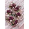 imageLings Moment 6pcs Wedding Wrist Corsage Artificial Flowers GirlMother Homecoming Prom Corsages Wristlet Dcor etc Glowing Blush Cream13marsala  Burgundy