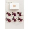 imageLings Moment 6pcs Wedding Wrist Corsage Artificial Flowers GirlMother Homecoming Prom Corsages Wristlet Dcor etc Glowing Blush Cream13marsala  Burgundy