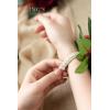 imageLings Moment 6pcs Wedding Wrist Corsage Artificial Flowers GirlMother Homecoming Prom Corsages Wristlet Dcor etc Glowing Blush CreamBluburgundy and Navy  Blue