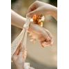 imageLings Moment 6pcs Wedding Wrist Corsage Artificial Flowers GirlMother Homecoming Prom Corsages Wristlet Dcor etc Glowing Blush CreamOrboho Dried  Rustic