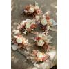 imageLings Moment 6pcs Wedding Wrist Corsage Artificial Flowers GirlMother Homecoming Prom Corsages Wristlet Dcor etc Glowing Blush CreamOrboho Dried  Rustic