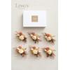 imageLings Moment 6pcs Wedding Wrist Corsage Artificial Flowers GirlMother Homecoming Prom Corsages Wristlet Dcor etc Glowing Blush CreamOrboho Dried  Rustic