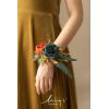 imageLings Moment 6pcs Wedding Wrist Corsage Artificial Flowers GirlMother Homecoming Prom Corsages Wristlet Dcor etc Glowing Blush CreamOrteal Orange  Terracotta