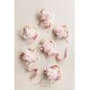 imageLings Moment 6pcs Wedding Wrist Corsage Artificial Flowers GirlMother Homecoming Prom Corsages Wristlet Dcor etc Glowing Blush CreamPkglowing Blush  Cream