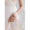 imageLings Moment 6pcs Wedding Wrist Corsage Artificial Flowers GirlMother Homecoming Prom Corsages Wristlet Dcor etc Glowing Blush CreamPkglowing Blush  Cream