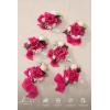 imageLings Moment 6pcs Wedding Wrist Corsage Artificial Flowers GirlMother Homecoming Prom Corsages Wristlet Dcor etc Glowing Blush CreamPkhot Pink  Magenta