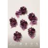 imageLings Moment 6pcs Wedding Wrist Corsage Artificial Flowers GirlMother Homecoming Prom Corsages Wristlet Dcor etc Glowing Blush CreamPrpldeep Purple