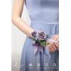 imageLings Moment 6pcs Wedding Wrist Corsage Artificial Flowers GirlMother Homecoming Prom Corsages Wristlet Dcor etc Glowing Blush CreamPrplpurple