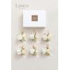 imageLings Moment 6pcs Wedding Wrist Corsage Artificial Flowers GirlMother Homecoming Prom Corsages Wristlet Dcor etc Glowing Blush CreamWhtboho White  Nude