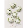 imageLings Moment 6pcs Wedding Wrist Corsage Artificial Flowers GirlMother Homecoming Prom Corsages Wristlet Dcor etc Glowing Blush CreamWhtwhite  Lily Valley