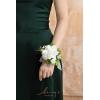 imageLings Moment 6pcs Wedding Wrist Corsage Artificial Flowers GirlMother Homecoming Prom Corsages Wristlet Dcor etc Glowing Blush CreamWhtwhite  Lily Valley