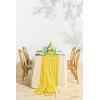 imageLings Moment 14Ft Sunset Terracotta Table Runner Taupe Sheer Chiffon Like Table Runner with Silver Sparkle for Wedding Reception Rustic Boho Wedding Party Bridal Shower Table Setting DecorationsCreamy Yellow
