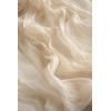 imageLings Moment 14Ft Sunset Terracotta Table Runner Taupe Sheer Chiffon Like Table Runner with Silver Sparkle for Wedding Reception Rustic Boho Wedding Party Bridal Shower Table Setting DecorationsIvory