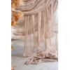 imageLings Moment 14Ft Sunset Terracotta Table Runner Taupe Sheer Chiffon Like Table Runner with Silver Sparkle for Wedding Reception Rustic Boho Wedding Party Bridal Shower Table Setting DecorationsNude